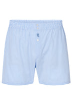 Calzoncillo Bóxer Hombre Algodón Popelín Rayas - Celeste 7912_30