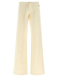 Balenciaga Embroidered Dry Fleece Joggers — Cream