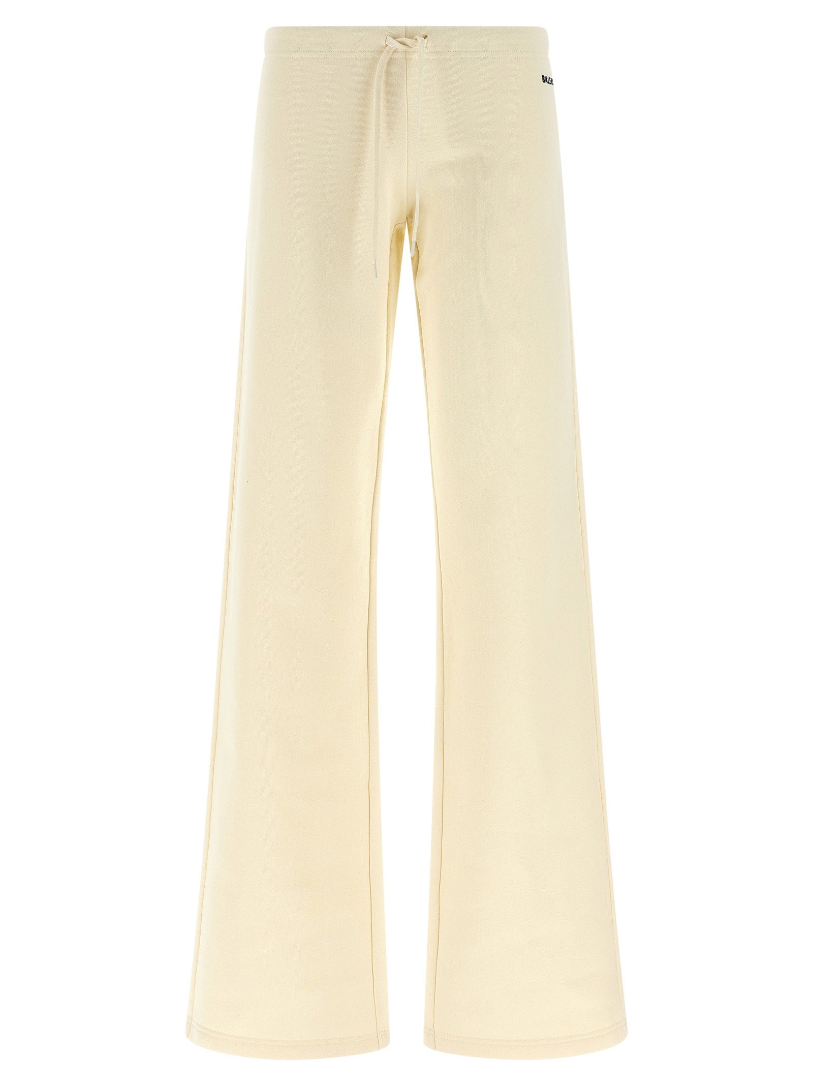 Balenciaga Embroidered Dry Fleece Joggers — Cream