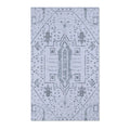 Steel Mirage Medallion Accent Rug