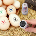 Silueta de gallina personalizada Sello para huevos con nombre Tinta alimentaria y caja Regalo de cumpleaños para familia Granjero Criador