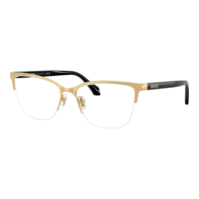 Versace VE13041002 Metal Frame Eyeglasses — Gold