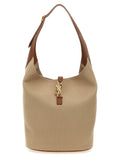 Saint Laurent Le 5 à 7 Shoulder Bag — Beige