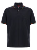 Gucci Web-Striped Piquet Polo — Black