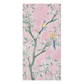 Pink Blossom Birds Bath Towel