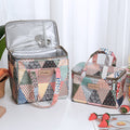 Personalizada Old School Patchwork Bolsa isotérmica con nombre grabado Portátil Vuelta al cole Trabajo Picnic Accesorios Regalo para profesores Estudiantes