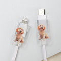 Protector del cable del cargador del teléfono con foto personalizada para mascotas Regalo de aniversario para dueños de mascotas