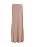 Fabiana Filippi Lyocell Flared Long Skirt — Beige