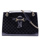 Large Guccissima Patent Emily Shoulder Bag
