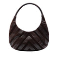 Chevron Calfskin and Studded Suede Hobo