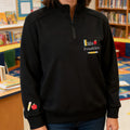 Sudadera con cremallera personalizada con el nombre de la manzana y el lápiz bordado Regalo de vuelta al cole para profesores
