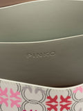 Pinko Geometric-Patterned Shopper Bag — White