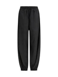 Rohe Crinkled Polyester Joggers — Black