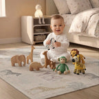Children's Vinyl Rug 120x160 Mod. JUNGLE - Stork Dreams