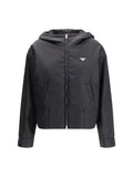 Prada Re-Nylon Recycled Polyamide Down Jacket — Black