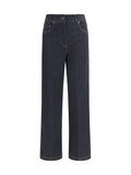 Max Mara Pure Ribes Jeans — Navy