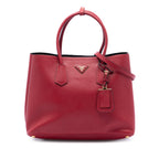 Large Saffiano Cuir Double Satchel