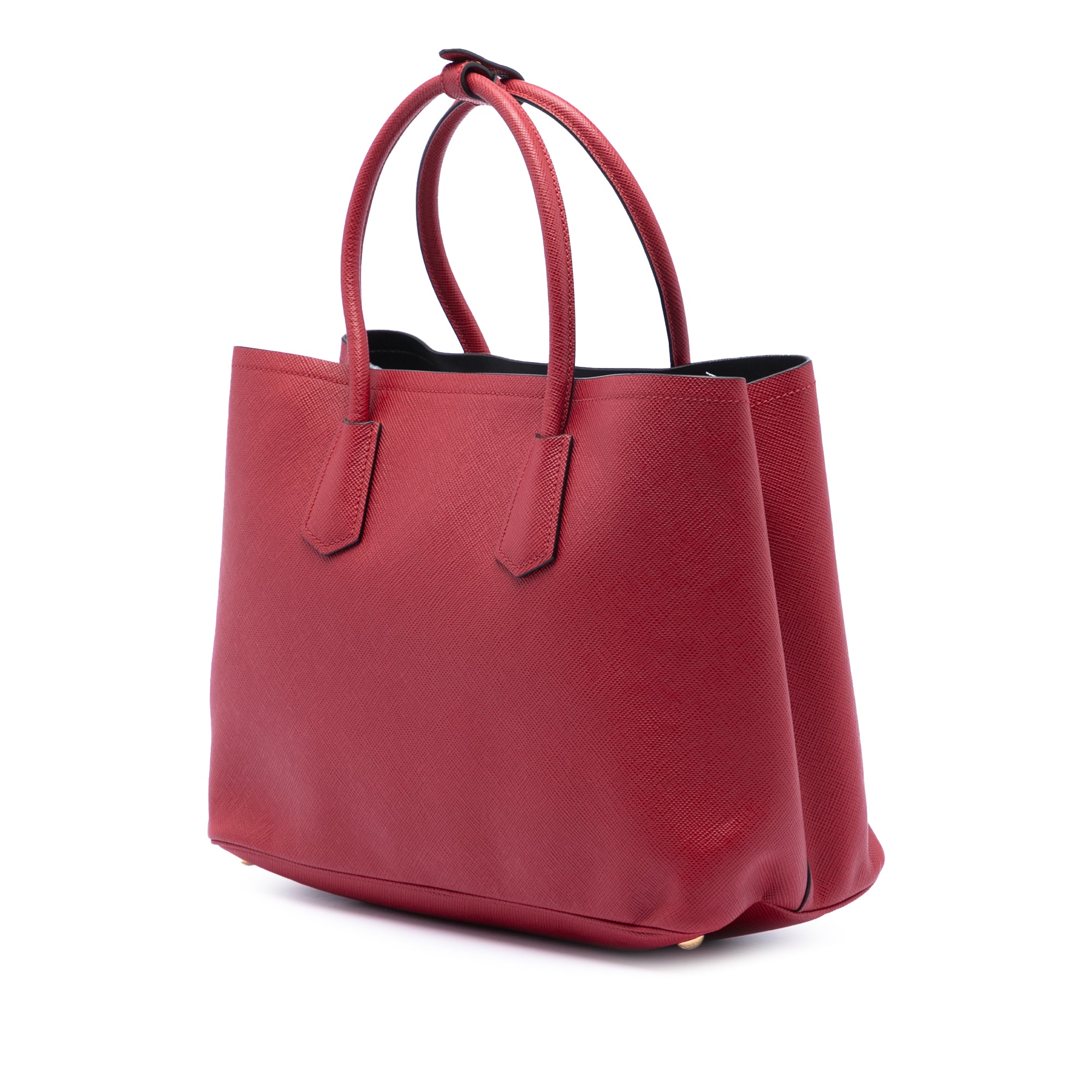Large Saffiano Cuir Double Satchel