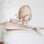 Vinilo Decorativo Infantil AVION DE PAPEL