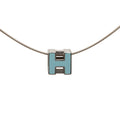 Palladium Plated Lacquered Cage D H Pendant Necklace
