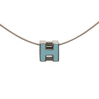 Palladium Plated Lacquered Cage D H Pendant Necklace