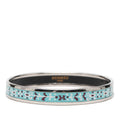 Narrow Flower Petal Enamel Bangle 62