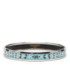 Narrow Flower Petal Enamel Bangle 62