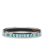 Narrow Flower Petal Enamel Bangle 62