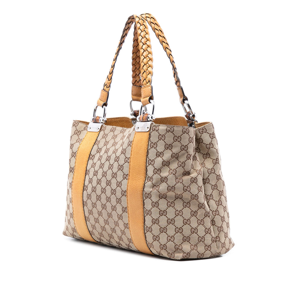 GG Canvas Bamboo Libeccio Tote