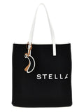 Stella Mccartney Bananatex® Logo-Print Tote Bag — Black