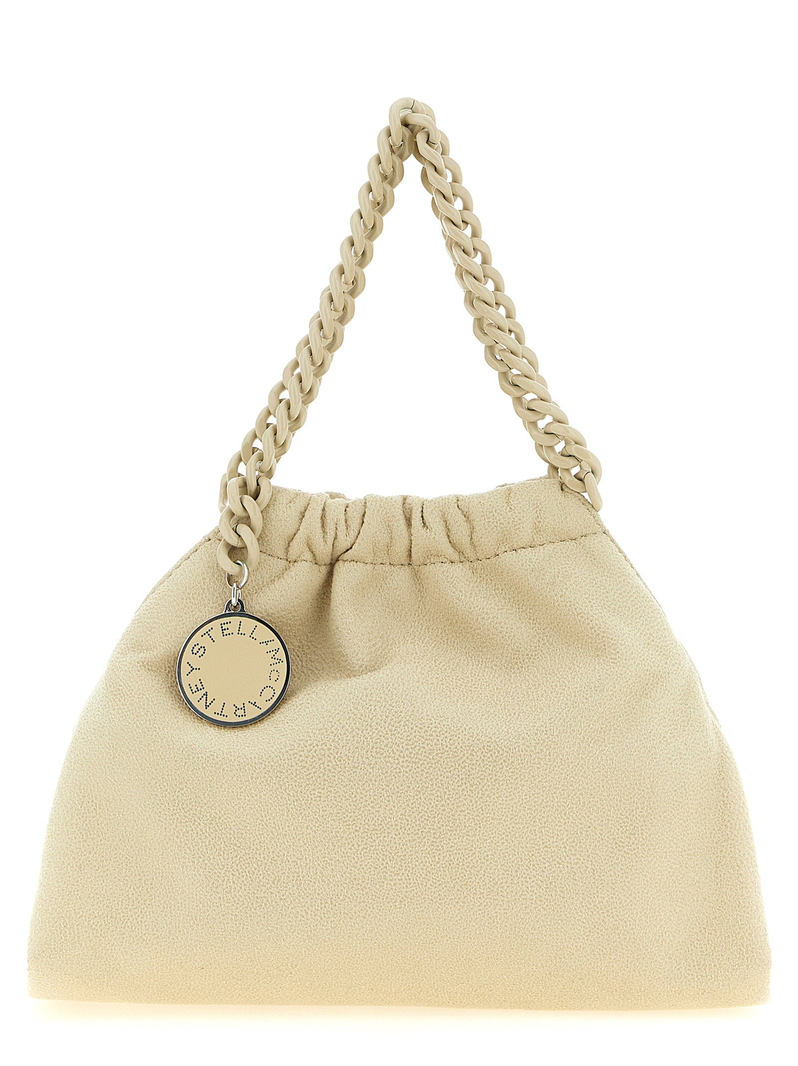 Stella Mccartney Falabella Mini Shoulder Bag — Beige