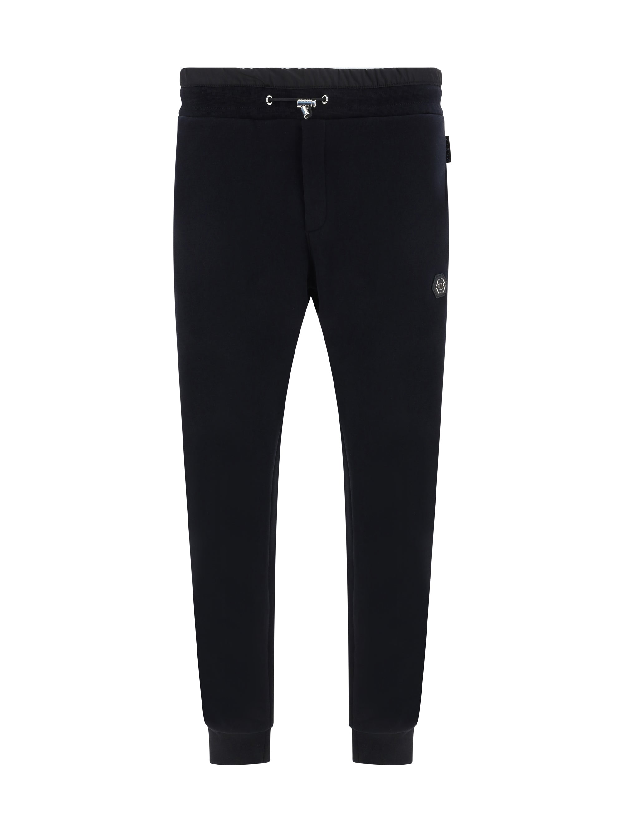 Philipp Plein Hexagon Cotton Joggers — Black
