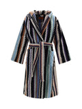 Missoni Multicolor Chevron Knit Bathrobe — Beige