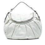 Medium Pebbled Calfskin Icon Bit Satchel