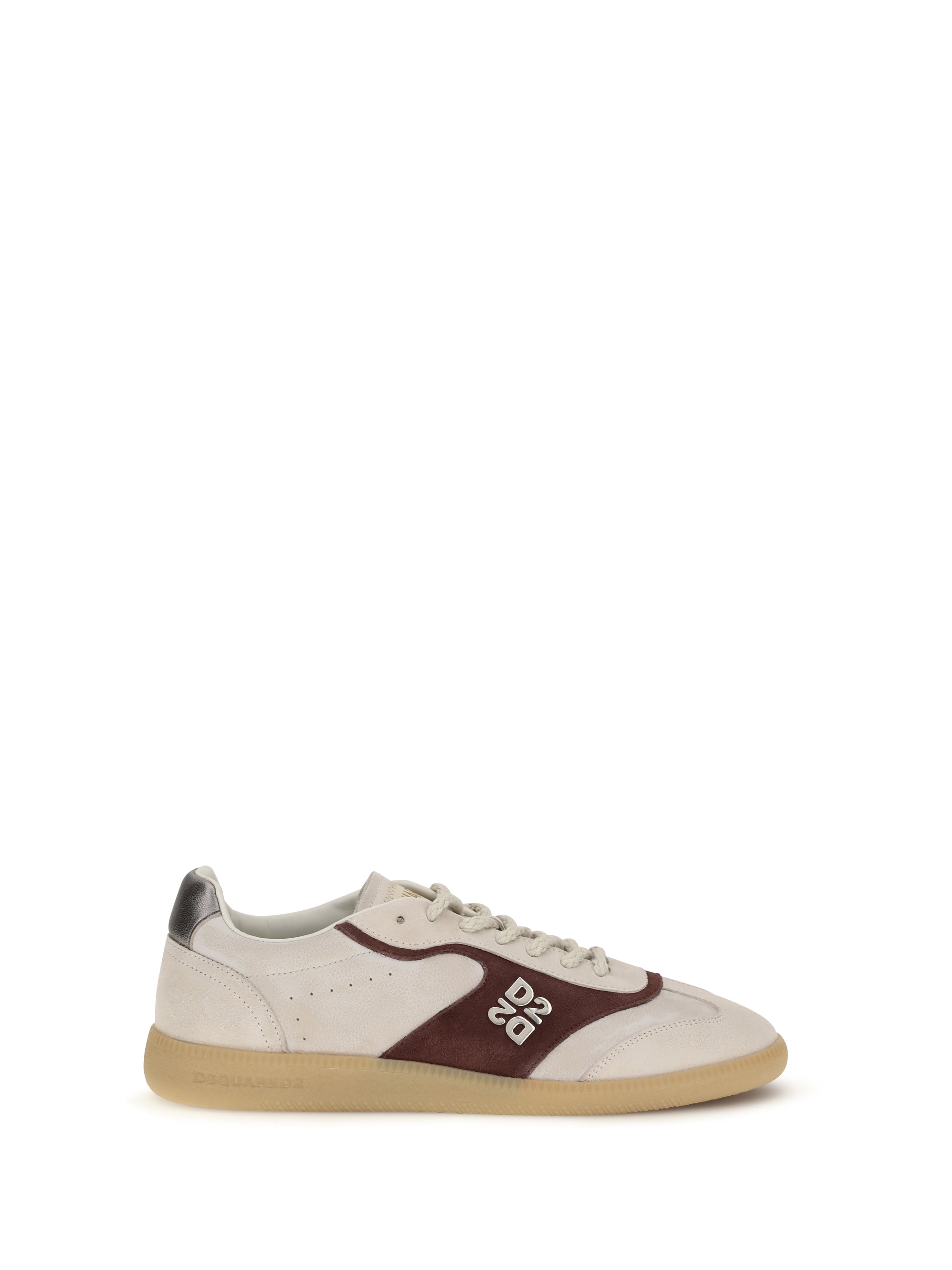 Dsquared2 Leather Low-Top Sneaker — Multicolor