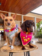 Crochet Dog Bandana - Hot Pink