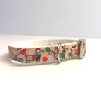 Christmas Dachshunds Handmade Dog Collar