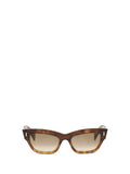 Alexander McQueen 872845J0749 Cat-Eye Acetate Sunglasses — Brown