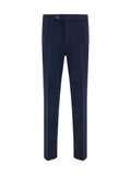 Brunello Cucinelli Cotton Trousers — Navy