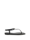 Mach & Mach Crystal-Embellished Bow Sandals — Black