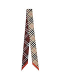 Burberry Check Silk Scarf — Multicolor