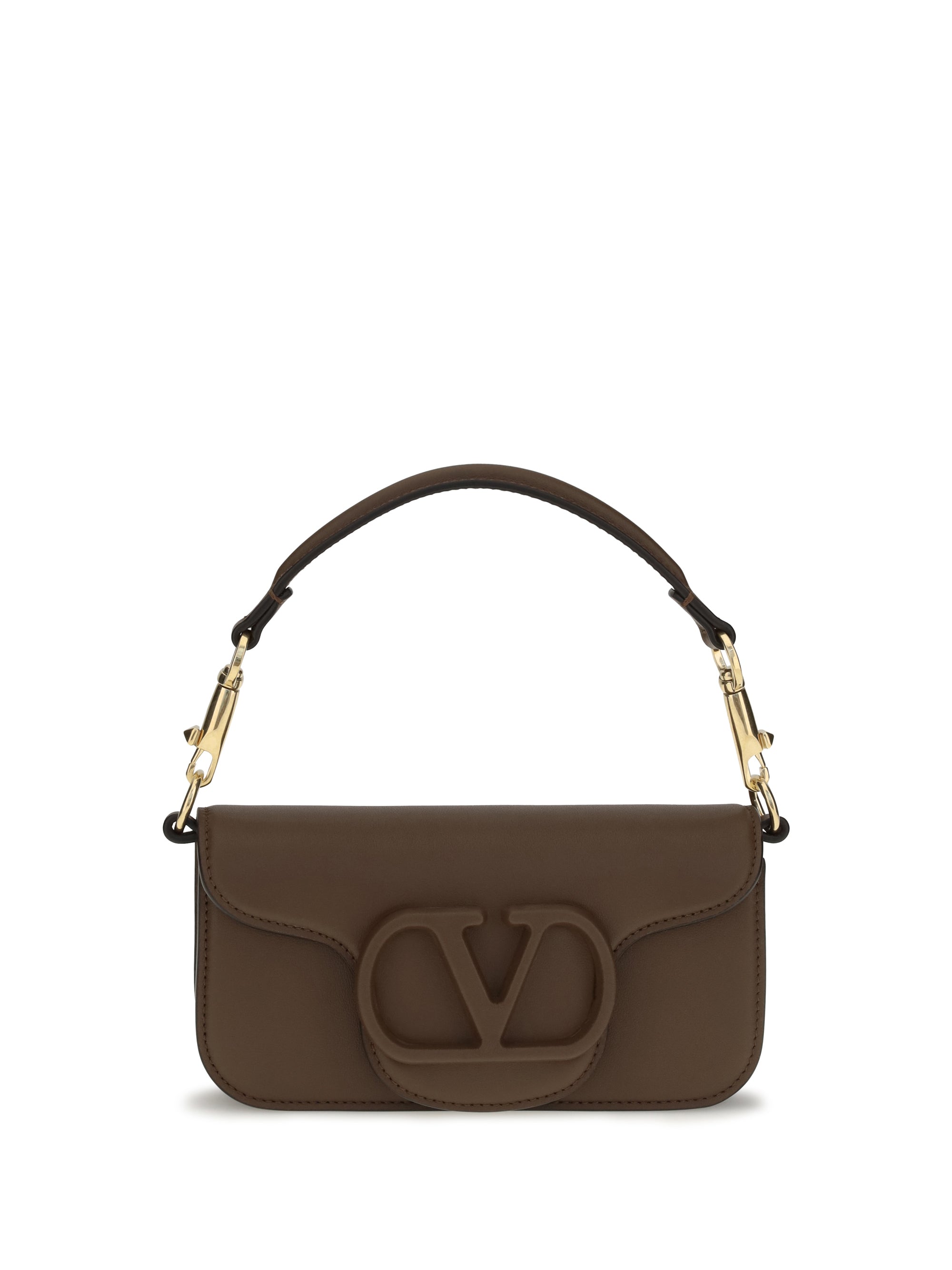 Valentino Garavani Locò Shoulder Bag — Brown