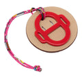 H Equipe Resin and Leather Bag Charm