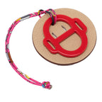 H Equipe Resin and Leather Bag Charm