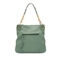 Intrecciato Trimmed Leather Shoulder Bag