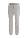 Pt Torino Tailored Wool Trousers — Gray