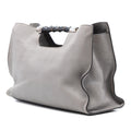 Medium Calfskin Bamboo Daily Shopper Satchel