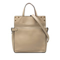 Vitello Grace and Suede Flip Satchel