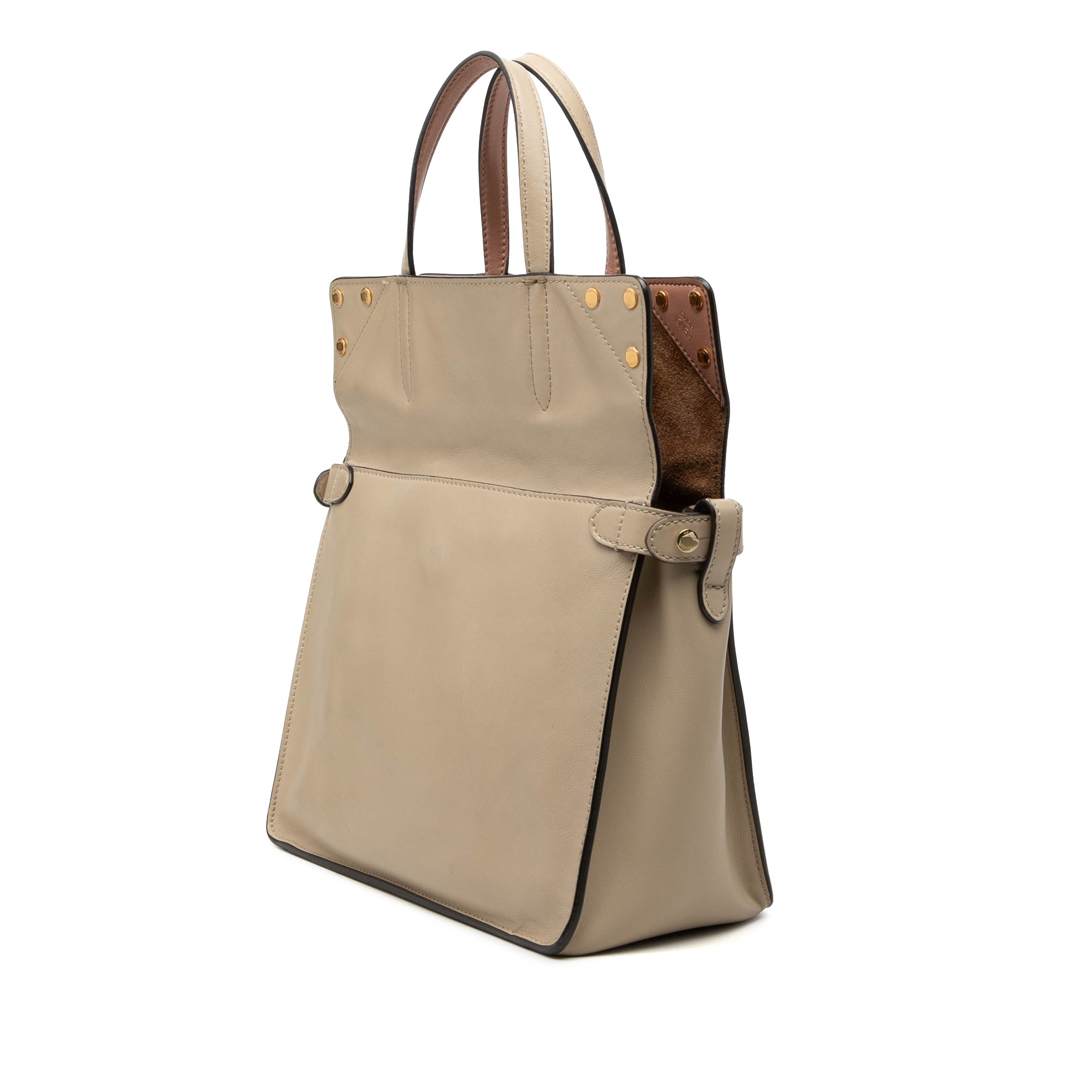 Vitello Grace and Suede Flip Satchel