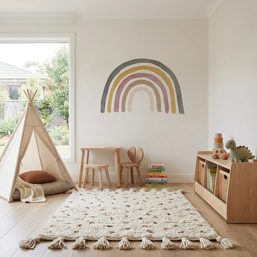 Vinilo reposicionable infantil RAINBOW MOSS - SUEÑOS DE CIGÜEÑA